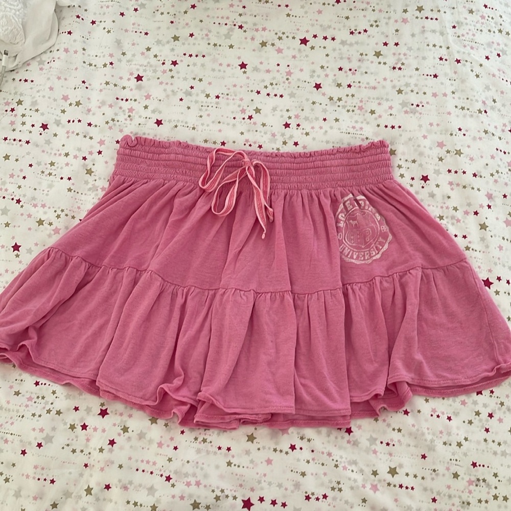 Victoria Secret PINK mini skirt elastic waist with drawstring